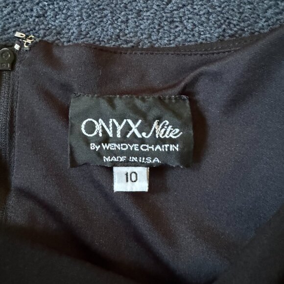 🖤 Chic Onyx Nite Black Bodycon Midi Dress – Elegant & Sleek, Size 10 - Picture 3 of 8